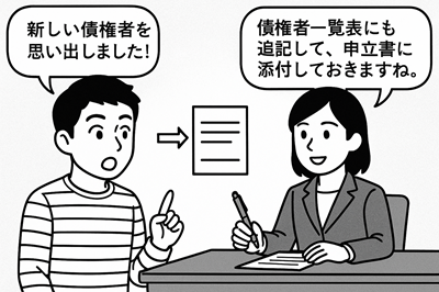 個人再生債権者漏れ